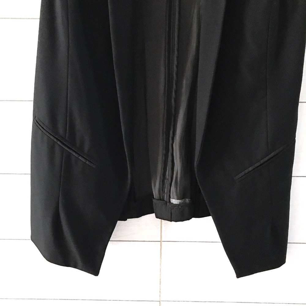 Zara Black Combination Waistcoat Sleeveless Vest - Picture 5 of 8